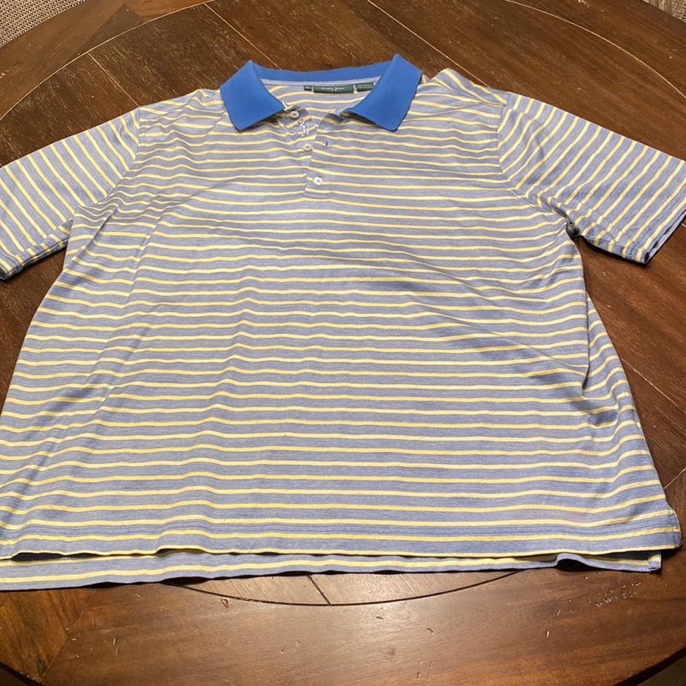 Mens Bobby Jones Golf Polo Blue and Yellow Polo 2X